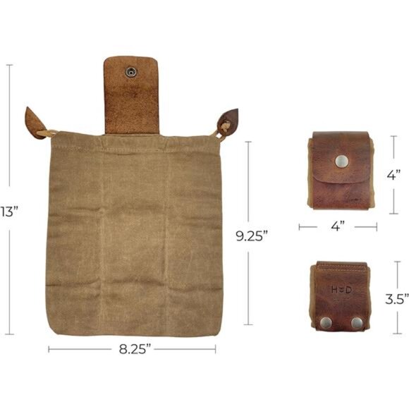 Hide & Drink, Foraging Pouch (Collapsible) for Hiking, Treasures & Seashells - Picture 6 of 7